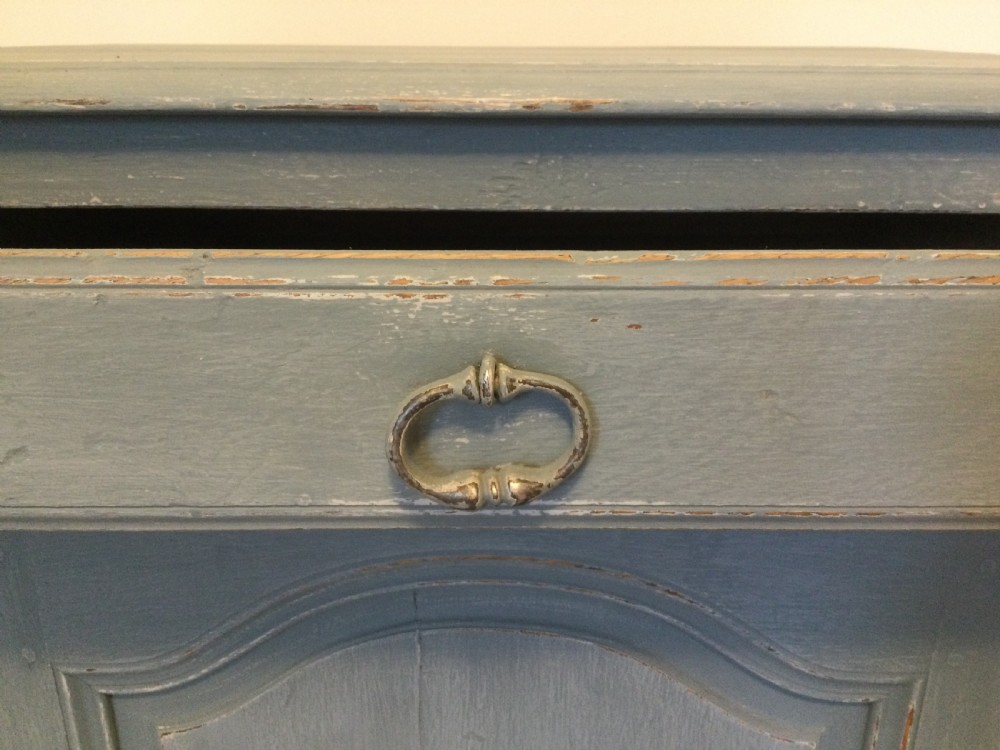  French painted floor standing cupboard View II