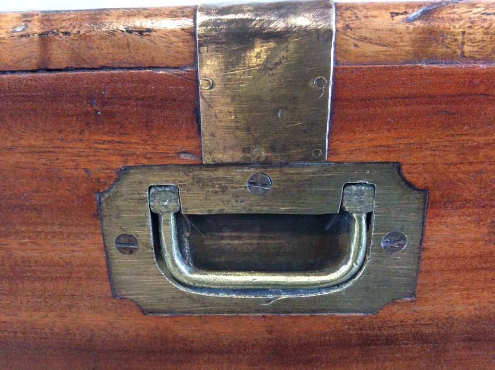 A good 19thC camphor campaign trunk View III