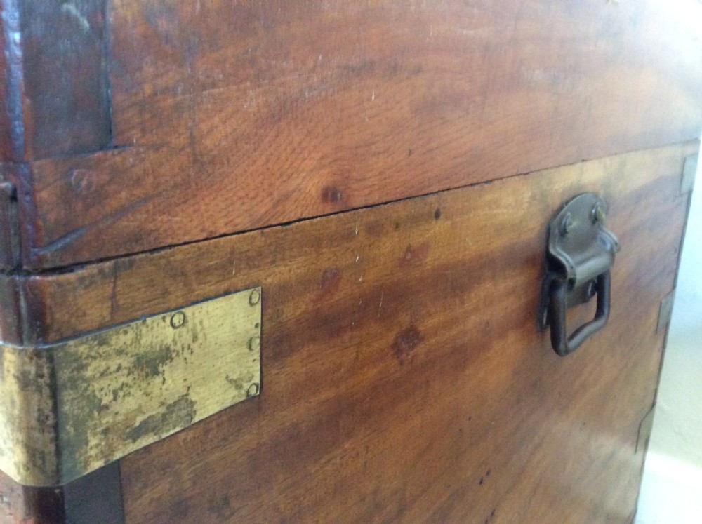 A good 19thC camphor campaign trunk View VII