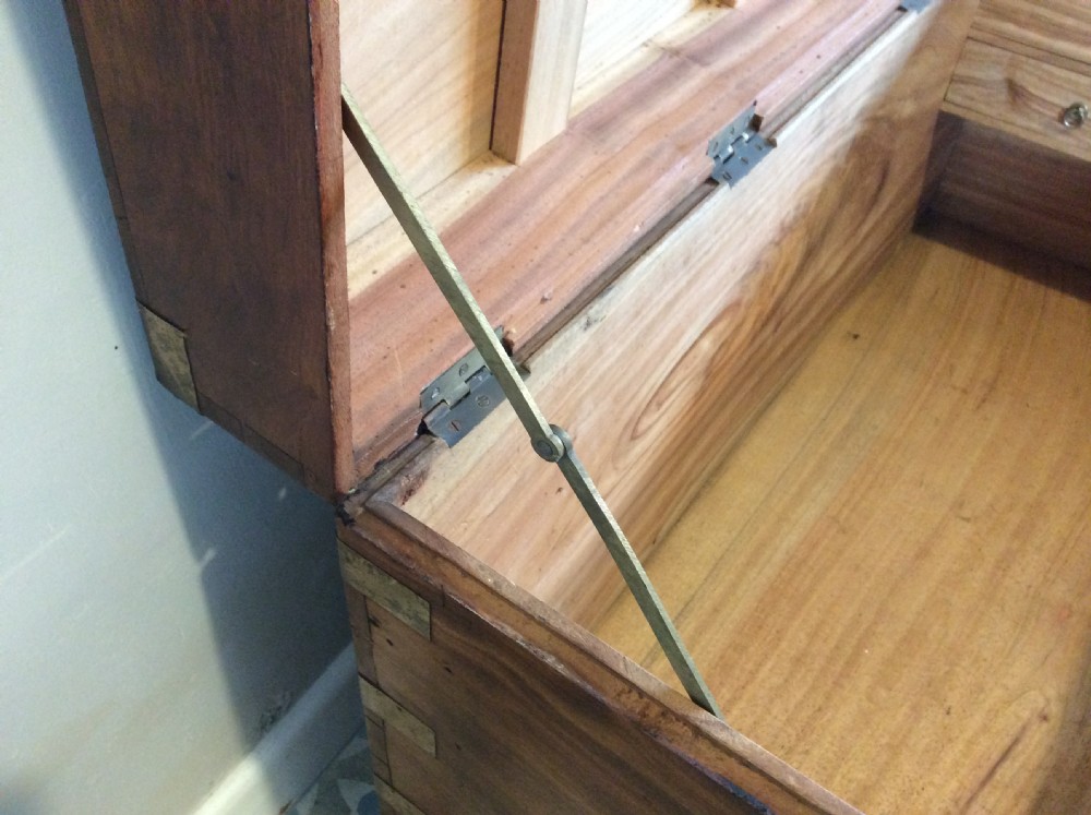 A good 19thC camphor campaign trunk View X
