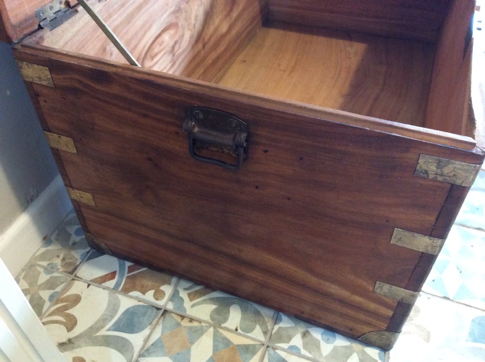 A good 19thC camphor campaign trunk View XI