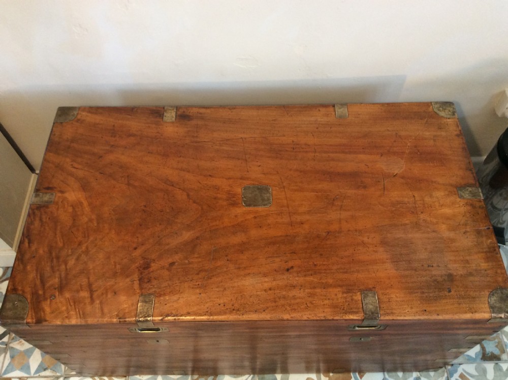 A good 19thC camphor campaign trunk View XII