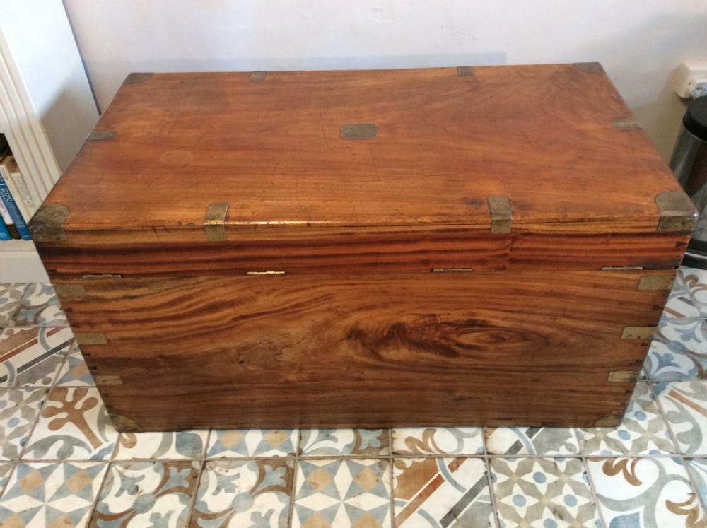 A good 19thC camphor campaign trunk View XIV