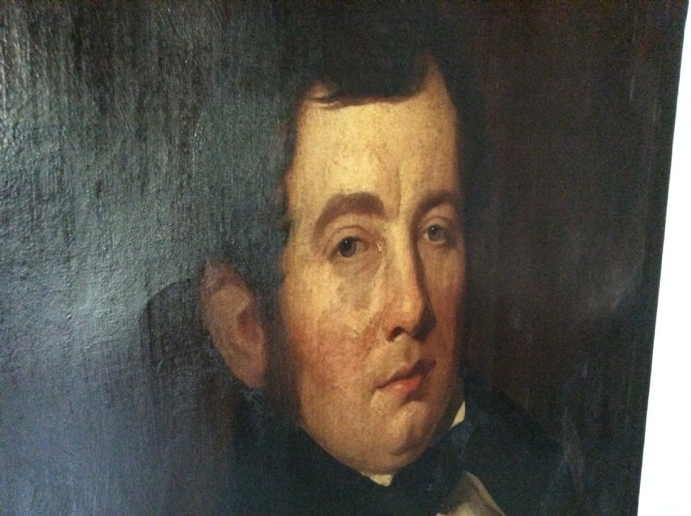 19thC oil portrait View III