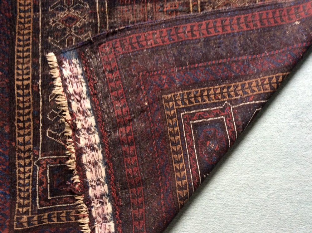 A small antique Caucasian hall rug View VIII