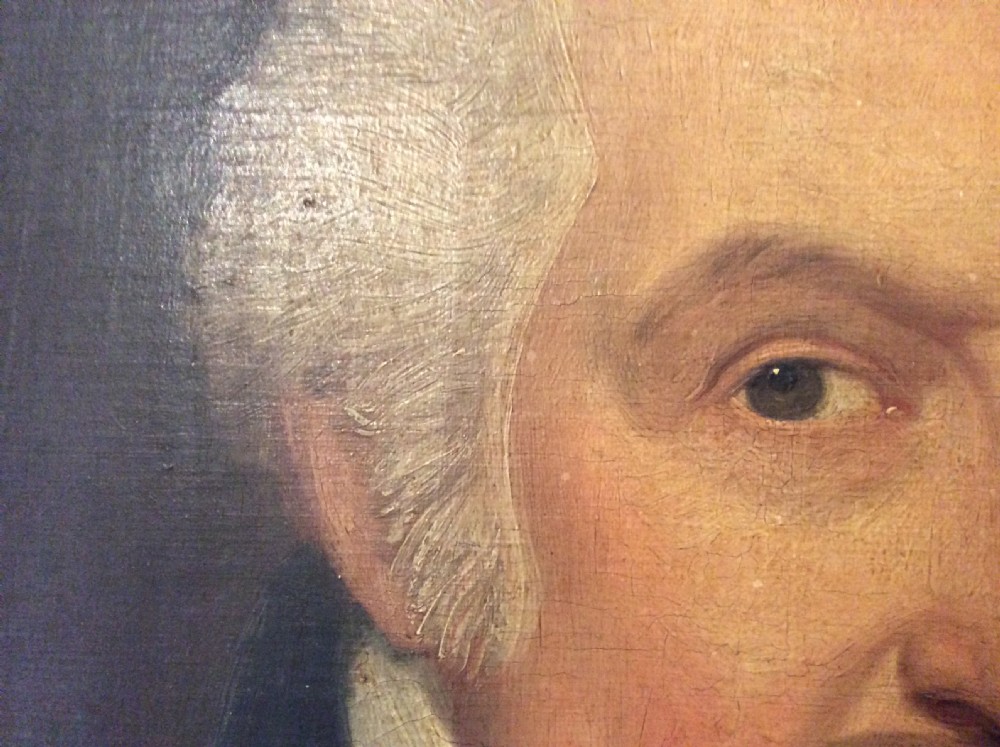 A large Georgian oil portrait View VI