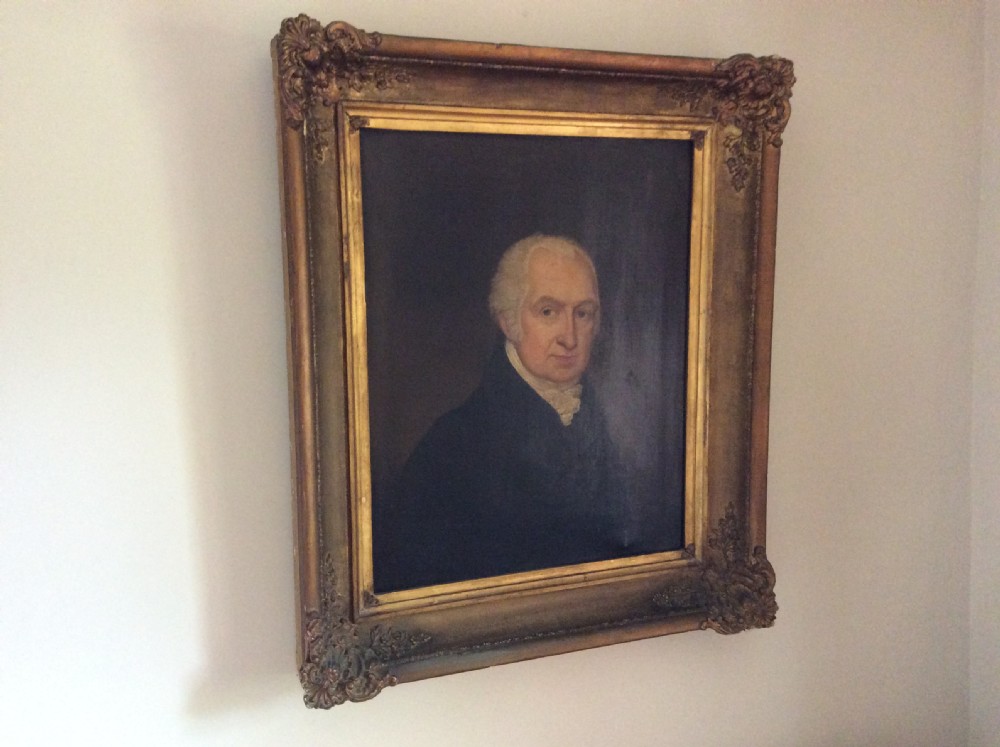 A large Georgian oil portrait View IX