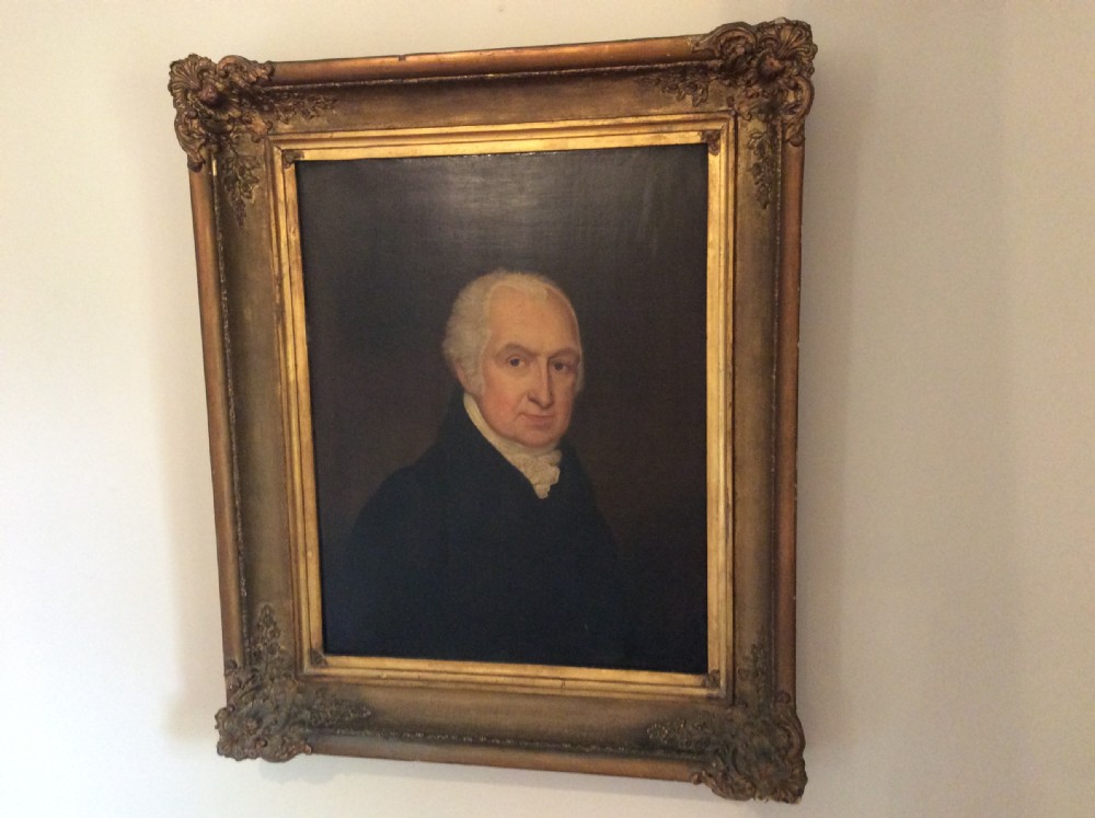 A large Georgian oil portrait View XI
