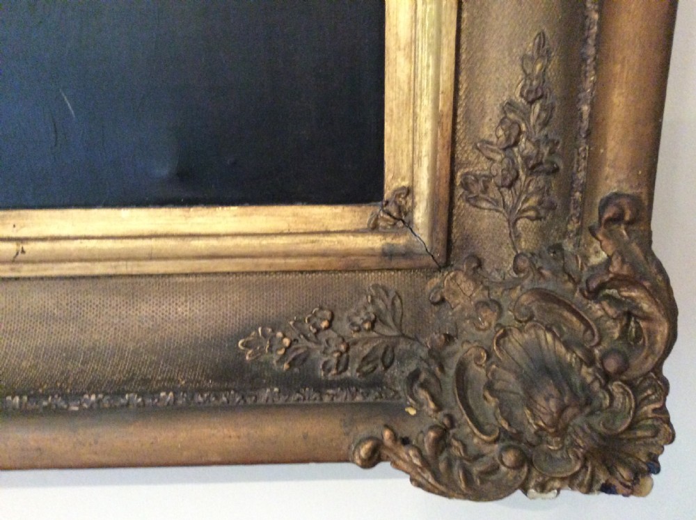 A large Georgian oil portrait View XII