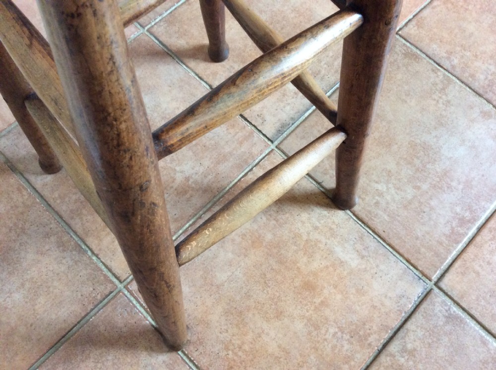 A Victorian tall kitchen country stool View IV