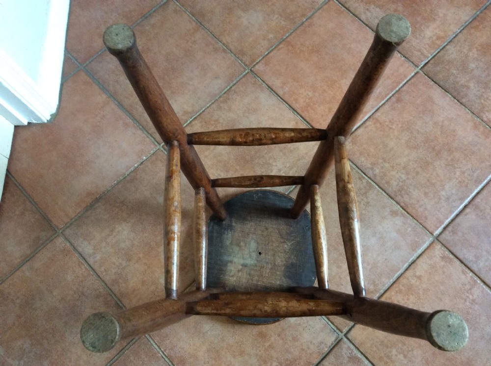 A Victorian tall kitchen country stool View VII