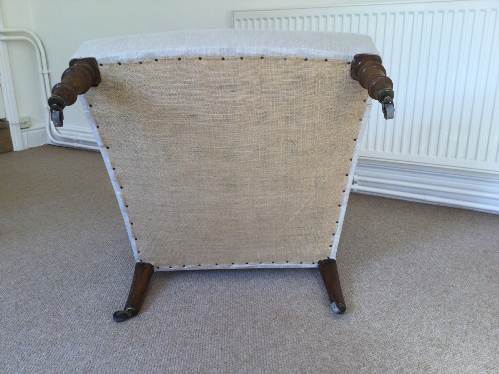 A 19thC French upholstered armchair View VI