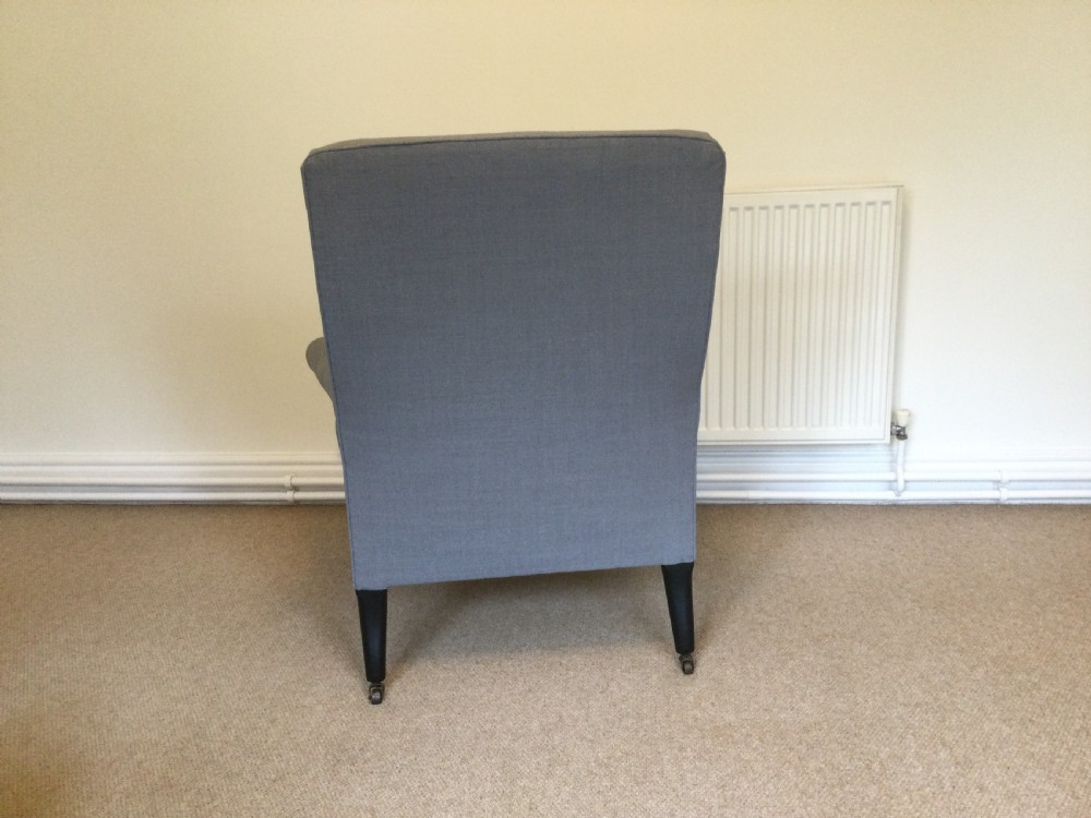 A 19thC French upholstered  armchair                                    View III