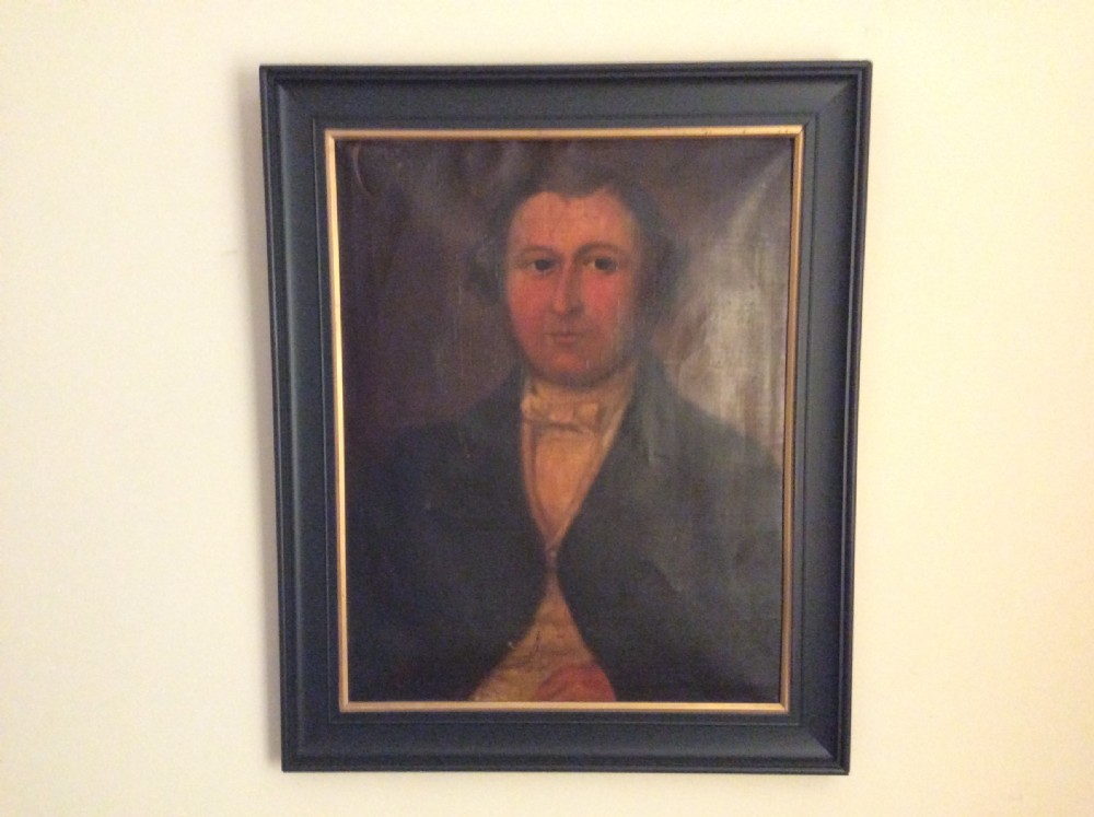 A Georgian oil portrait