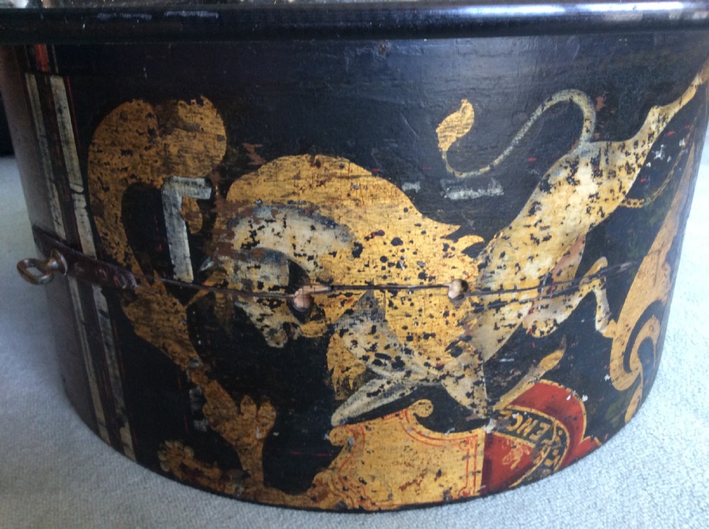 A 19thC decorative drum case coffee table View IV
