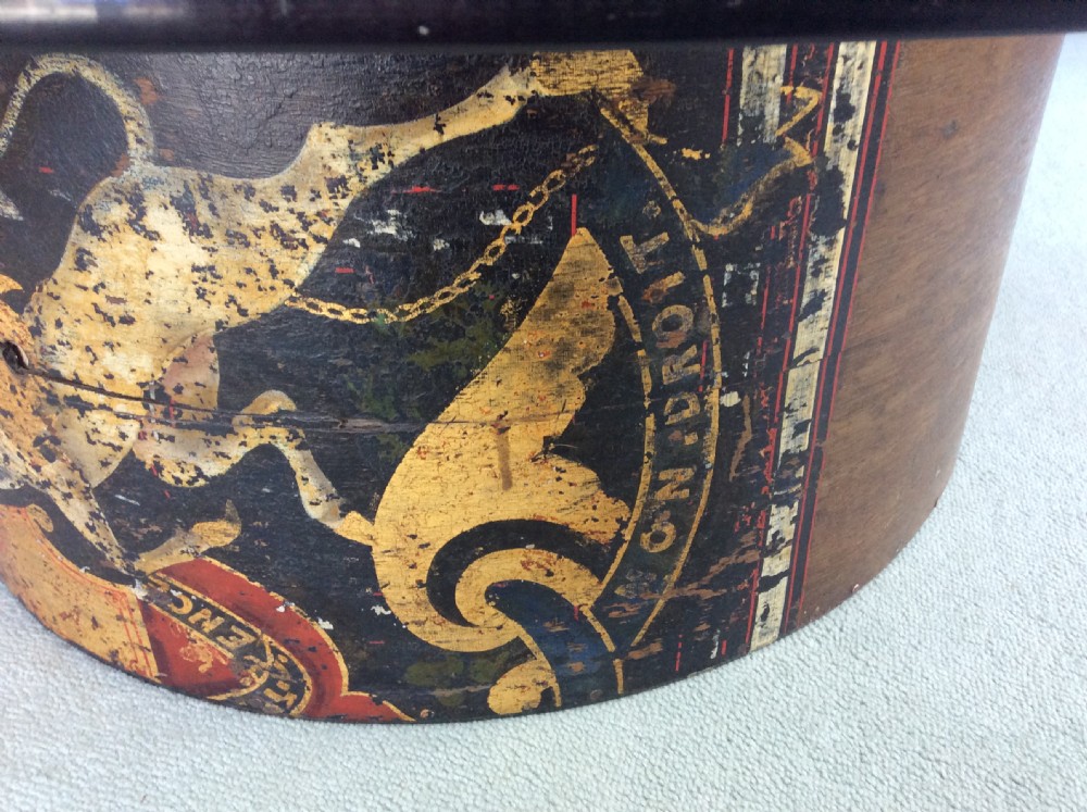 A 19thC decorative drum case coffee table View V