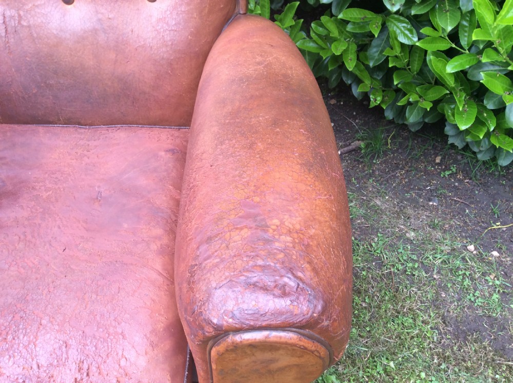 A French leather club chair View VI