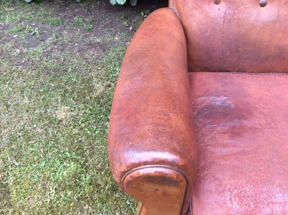 A French leather club chair View VII