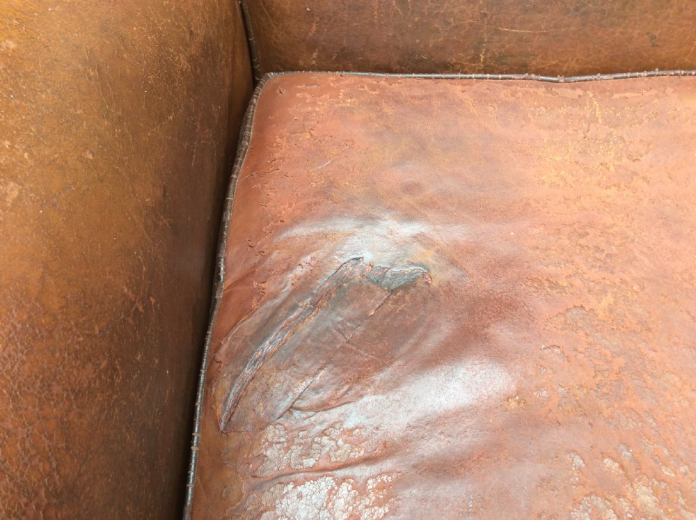 A French leather club chair View IX