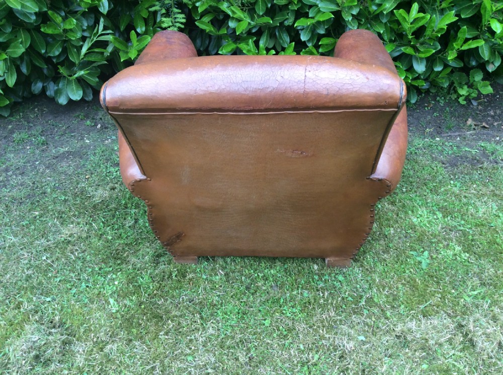 A French leather club chair View X