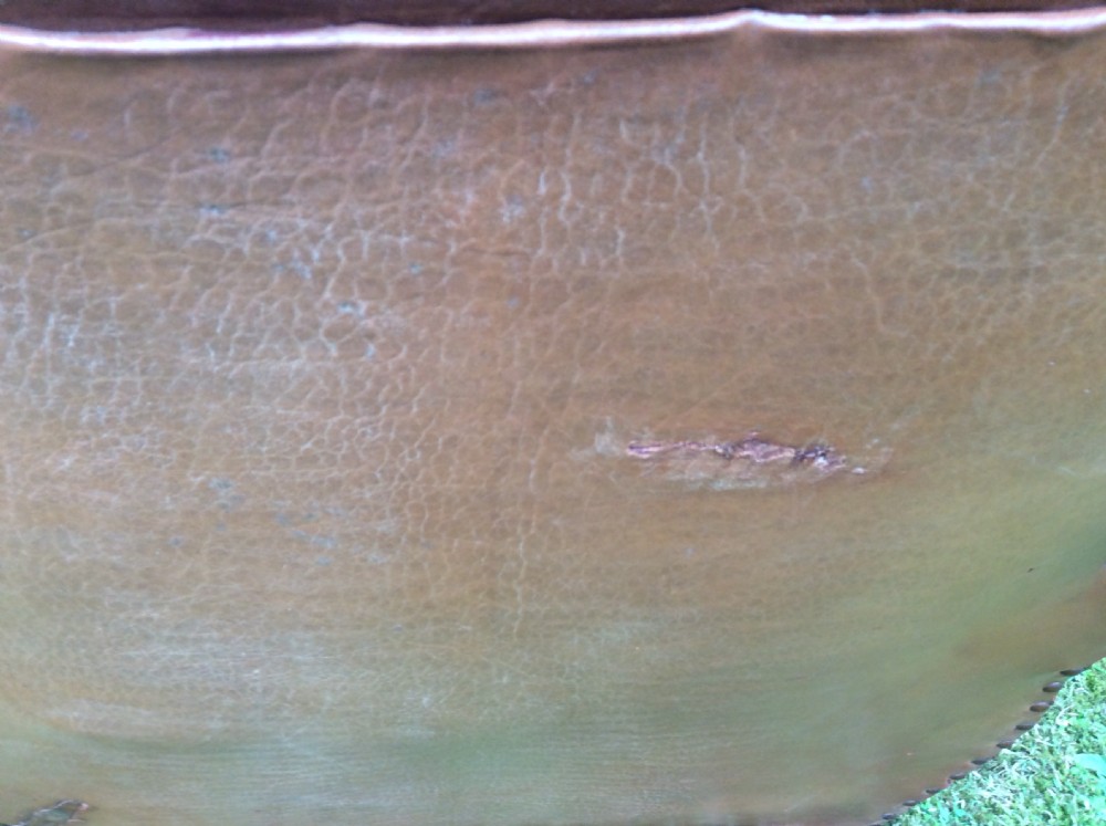 A French leather club chair View XII