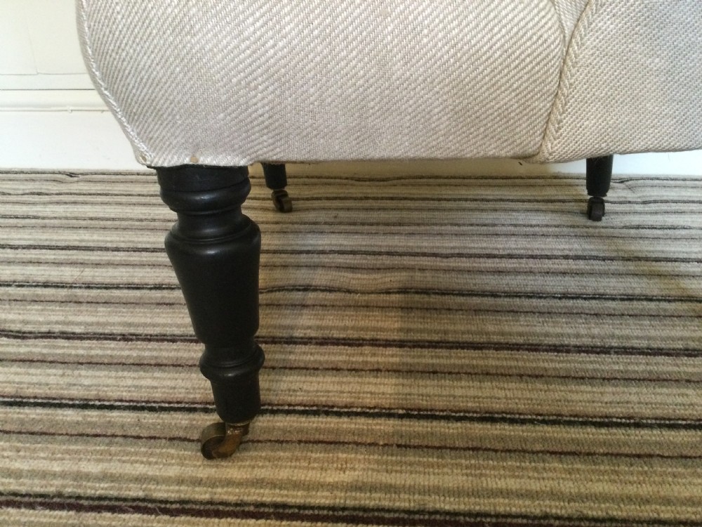A 19thC French upholstered slipper side chair View III