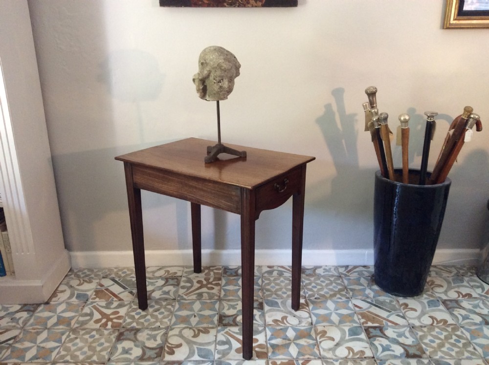 A Georgian mahogany lamp side table View II