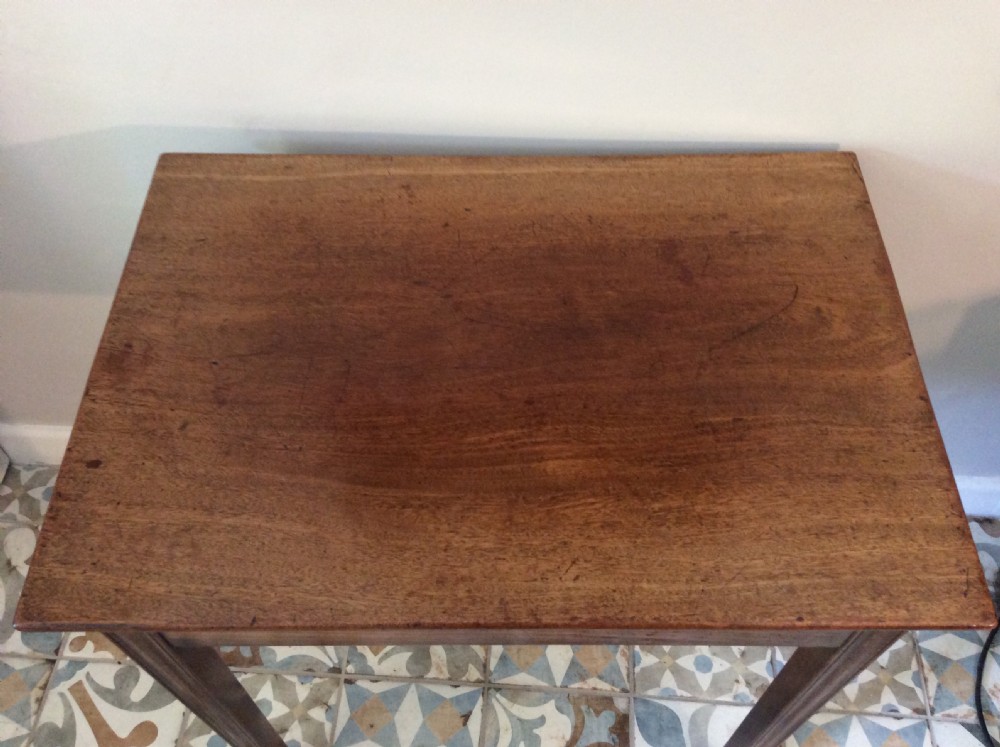 A Georgian mahogany lamp side table View IX