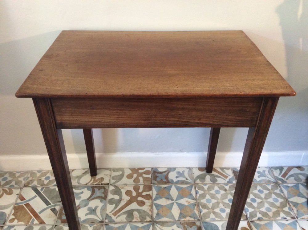A Georgian mahogany lamp side table View X