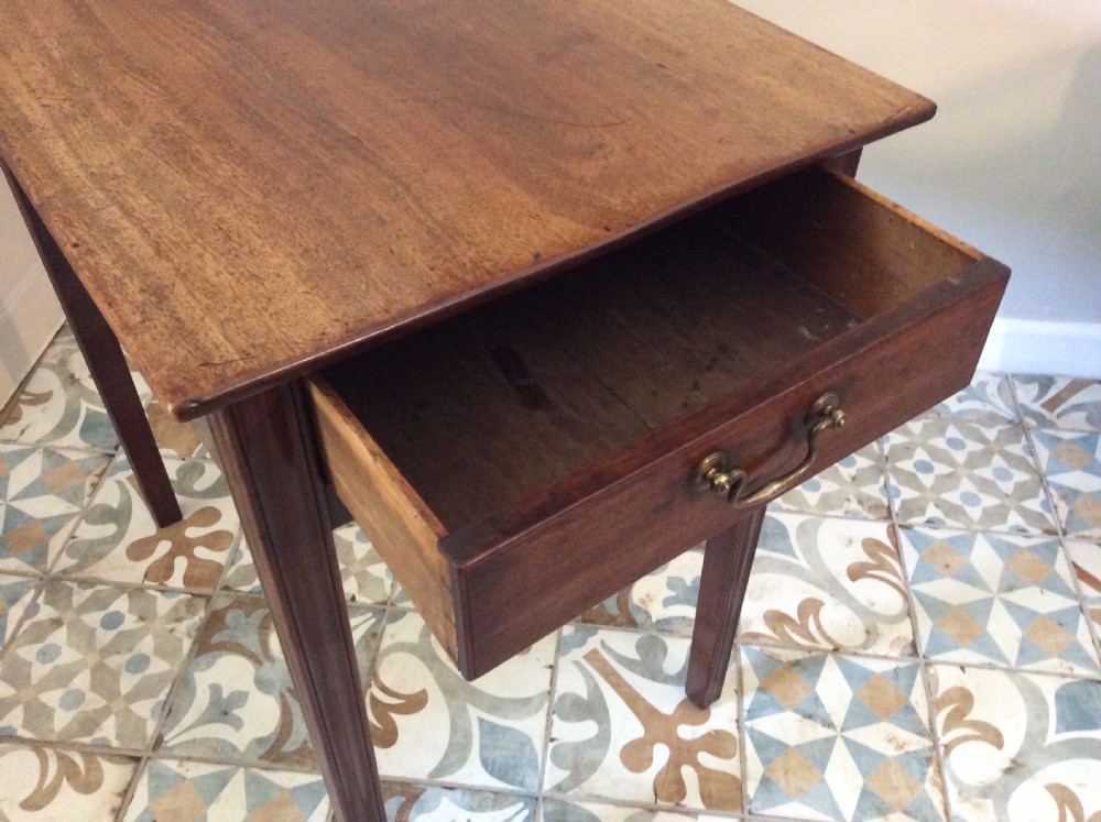 A Georgian mahogany lamp side table View XI