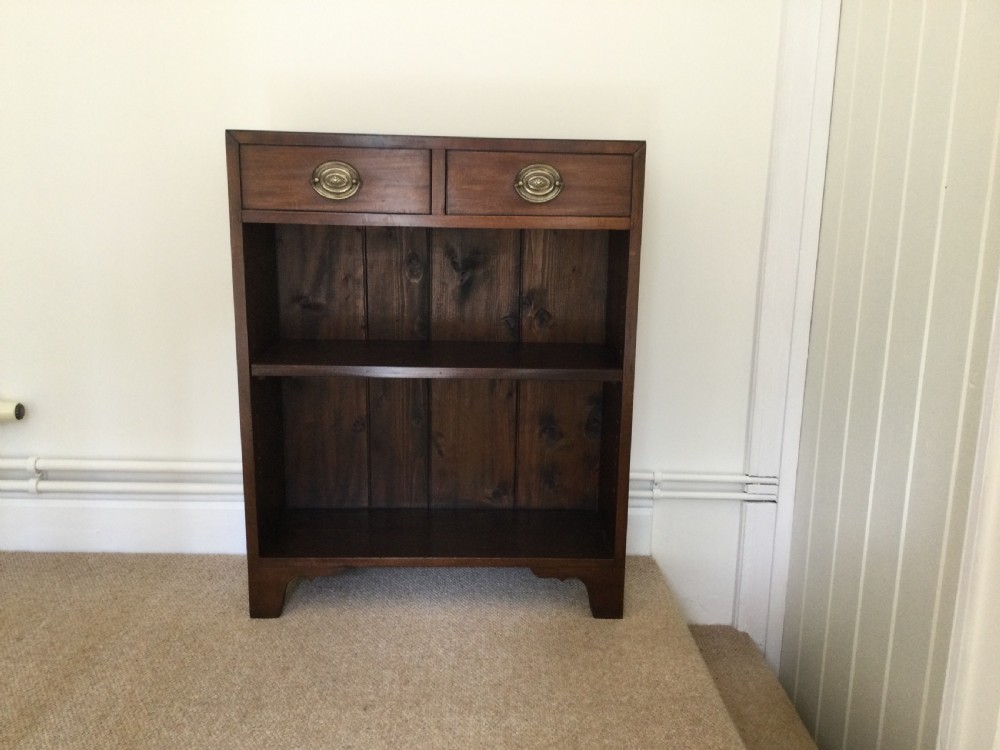 A small open bookcase