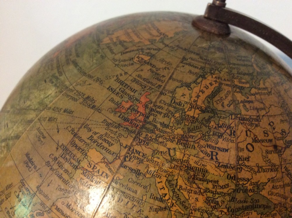 An 8'' Geographia terrestrial world globe View VII