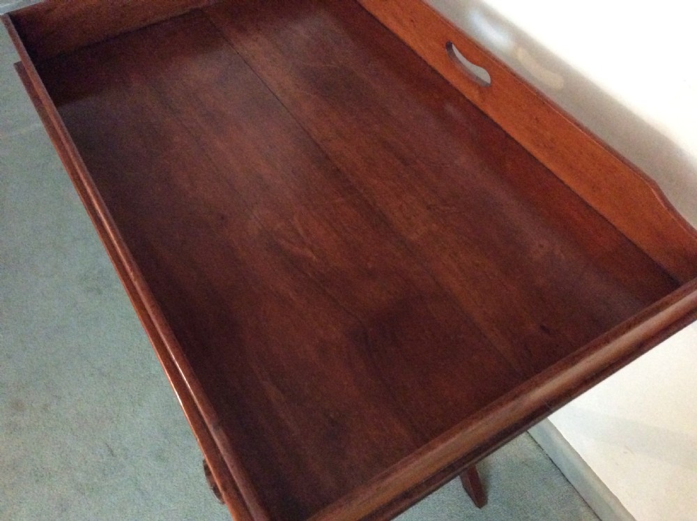 A 19thC butlers tray on original stand View V