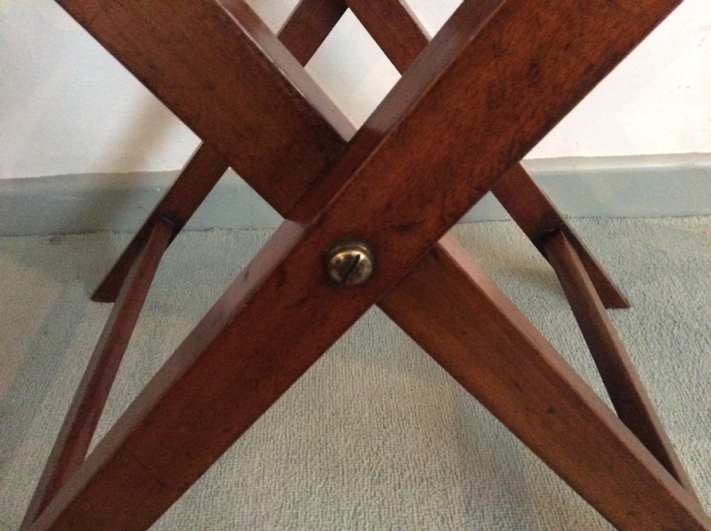A 19thC butlers tray on original stand View VI