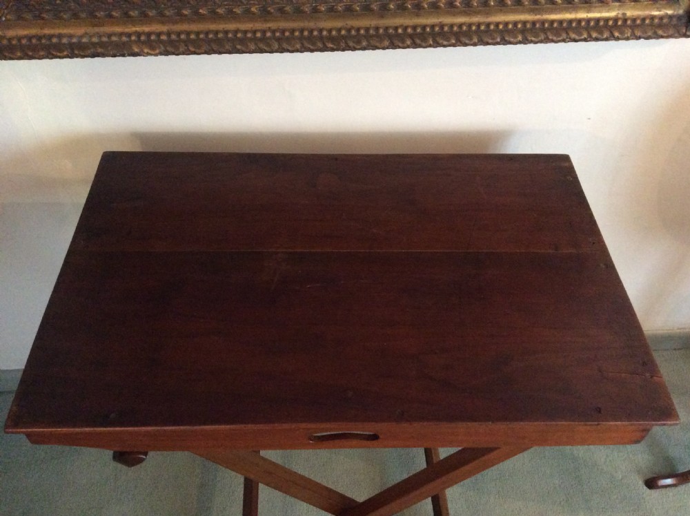 A 19thC butlers tray on original stand View X