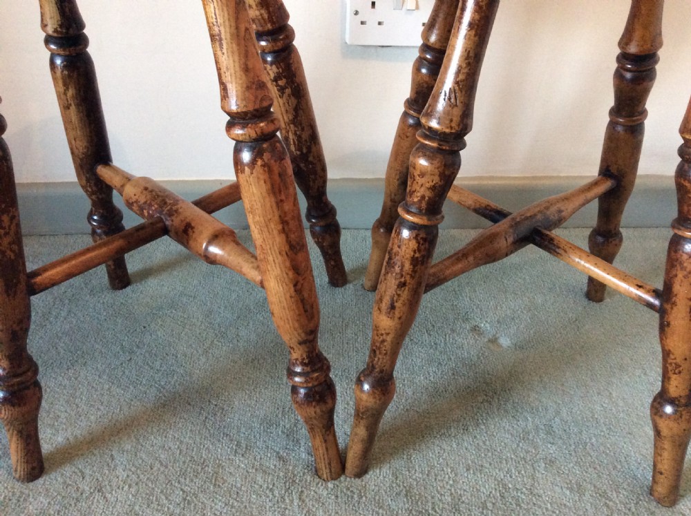 A pair of similar kitchen country stools View VI