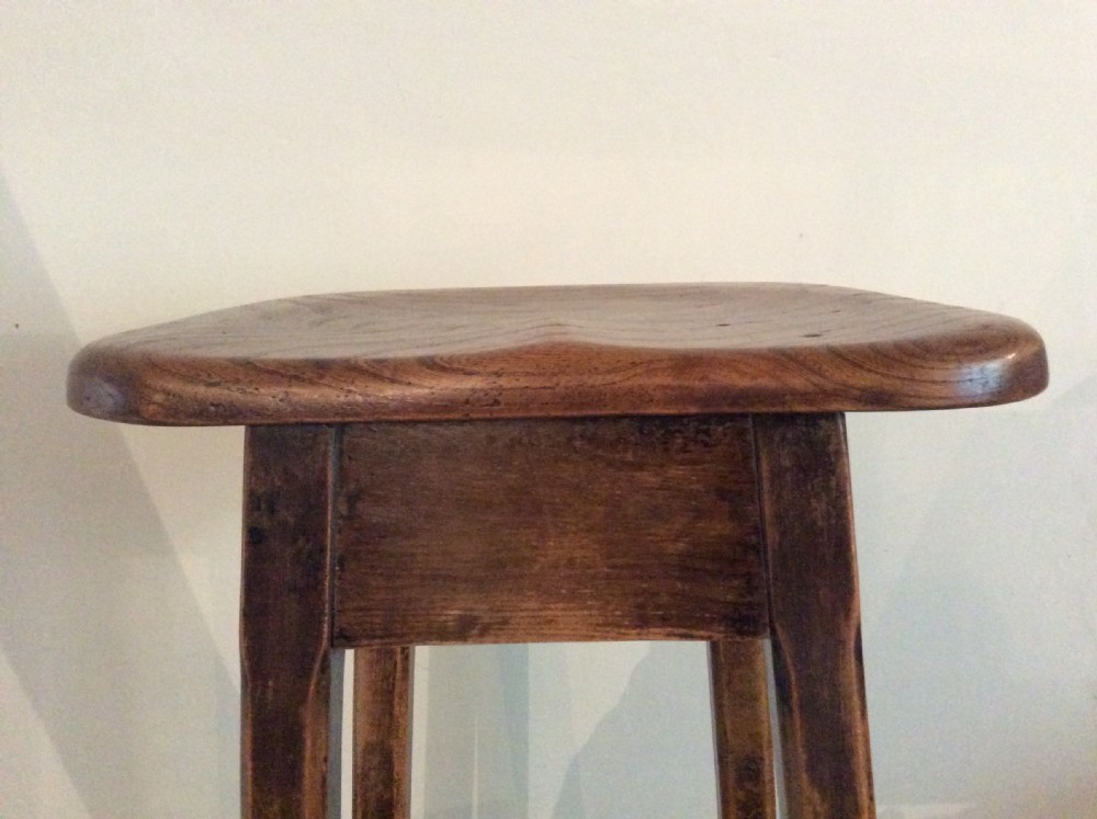 A tall elm kitchen stool View IV