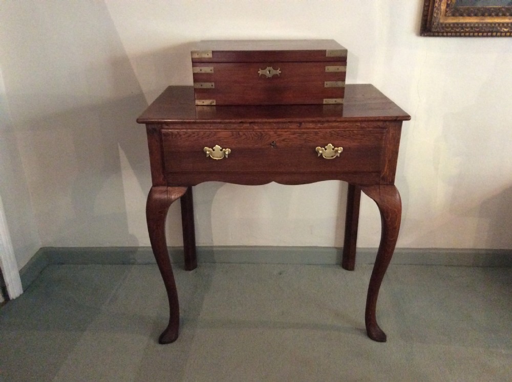 A Georgian oak hall side table View II