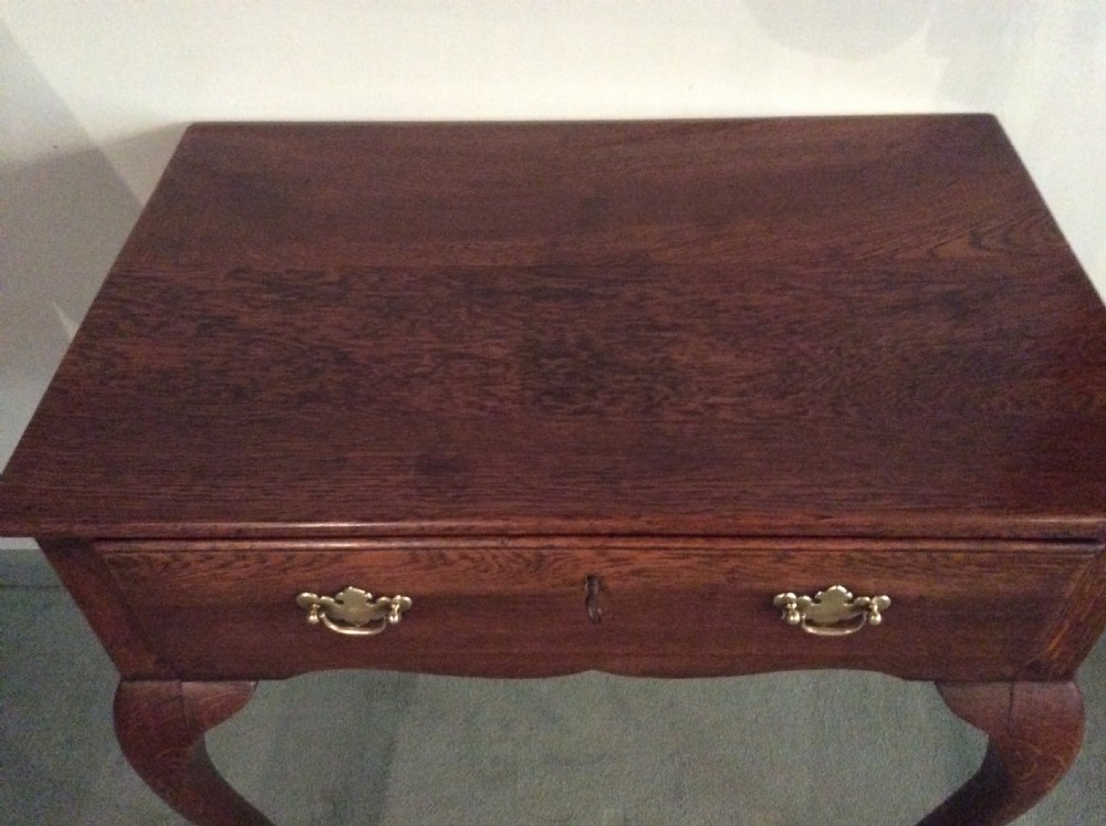 A Georgian oak hall side table View IV