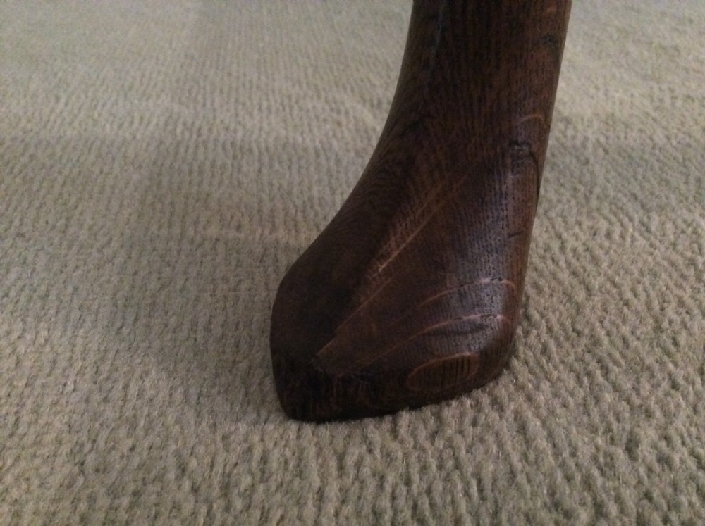 A Georgian oak hall side table View VII