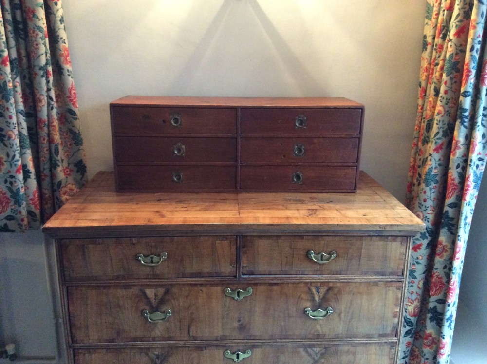 A 19thC desk top bank of drawers View II