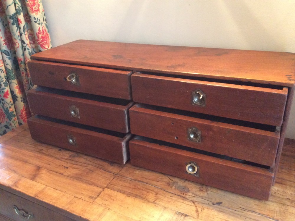 A 19thC desk top bank of drawers View III