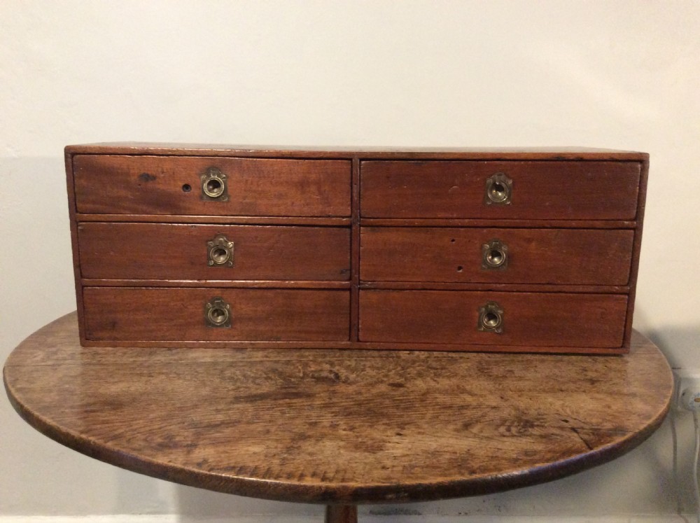 A 19thC desk top bank of drawers View V
