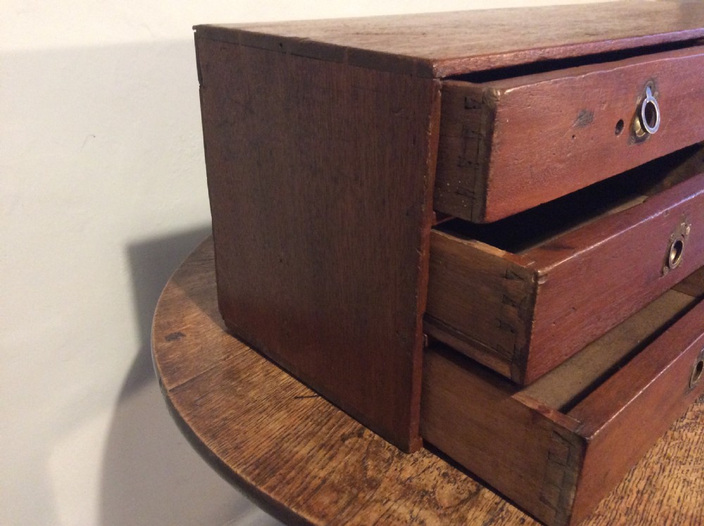 A 19thC desk top bank of drawers View VIII