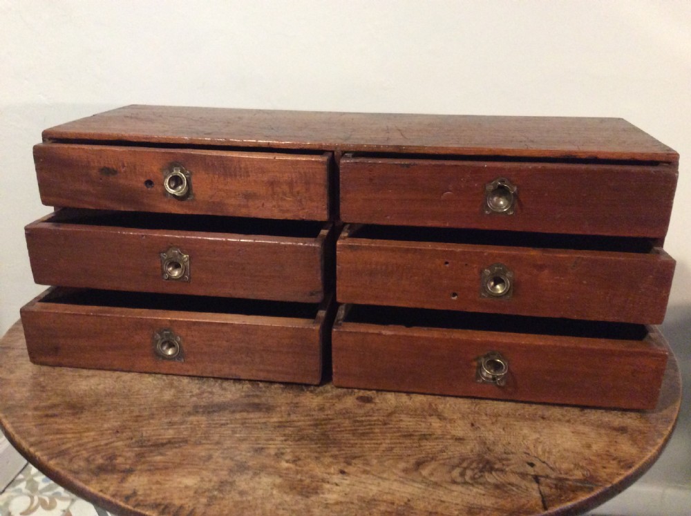 A 19thC desk top bank of drawers View IX