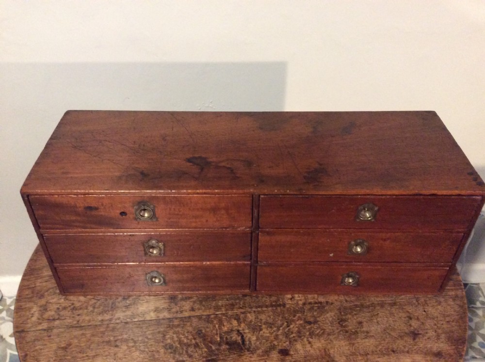 A 19thC desk top bank of drawers View XV