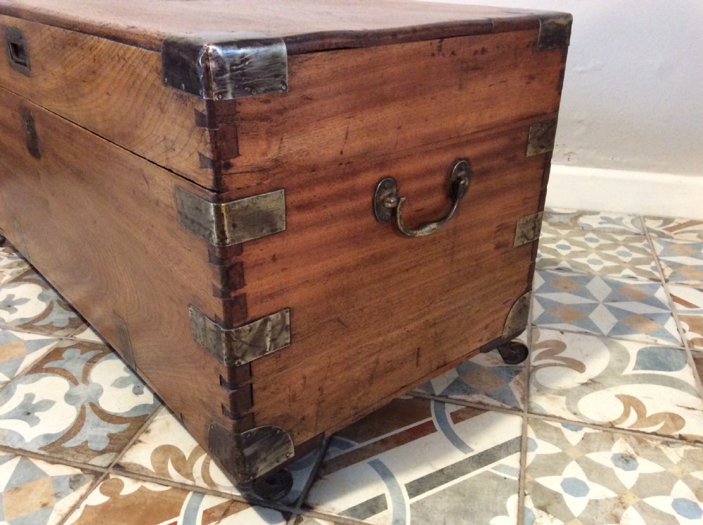 A 19thC camphor campaign trunk View V