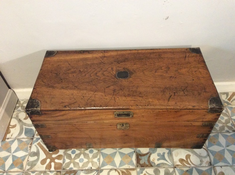 A 19thC camphor campaign trunk View VII