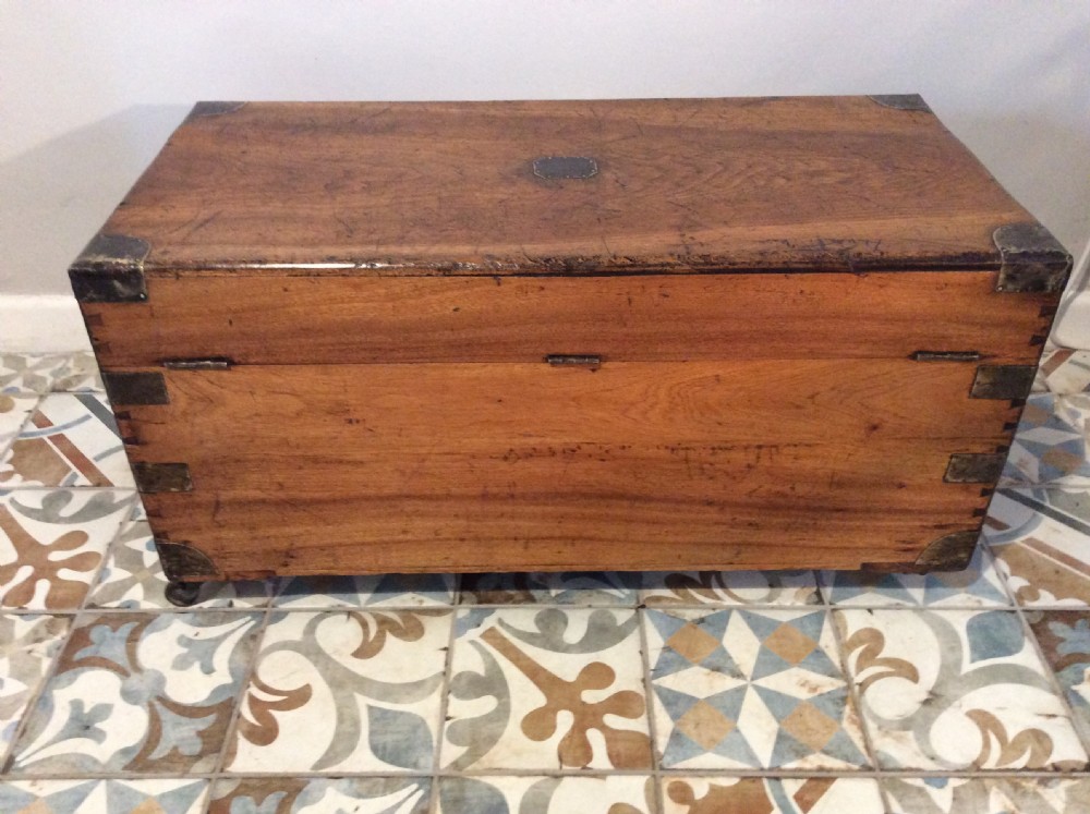 A 19thC camphor campaign trunk View IX