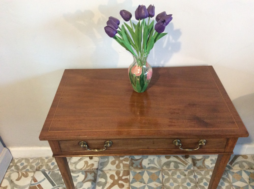 A late Georgian mahogany side table View V